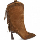 1/2 Bota Flecos Talon ante Camel  ALMA EN PENA