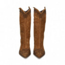 1/2 Bota Flecos Talon ante Camel  ALMA EN PENA