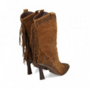 1/2 Bota Flecos Talon ante Camel  ALMA EN PENA