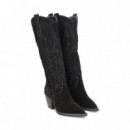 Bota Alta Cowboy ante Negro  ALMA EN PENA