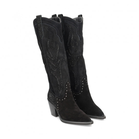 Bota Alta Cowboy ante Negro  ALMA EN PENA