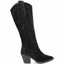 Bota Alta Cowboy ante Negro  ALMA EN PENA