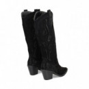 Bota Alta Cowboy ante Negro  ALMA EN PENA