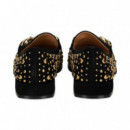 Mocasin Eslabon Tachas ante Negro  ALMA EN PENA