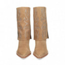 Bota Cowboy Llamas ante Beige  ALMA EN PENA