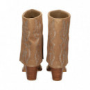 Bota Cowboy Llamas ante Beige  ALMA EN PENA