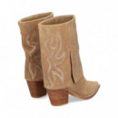 Bota Cowboy Llamas ante Beige  ALMA EN PENA