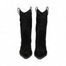 1/2 Bota Cowboy Strass ante Negro  ALMA EN PENA