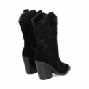 1/2 Bota Cowboy Strass ante Negro  ALMA EN PENA