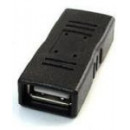 GEMBIRD Adaptador USB 2.0 Tipo A/h - A/h Negro