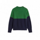 Jerséis y Sudaderas Jersey ECOALF de Mujer Bursaria de Punto Azul Marino