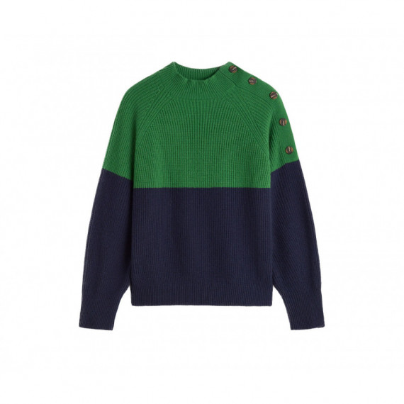 Jerséis y Sudaderas Jersey ECOALF de Mujer Bursaria de Punto Azul Marino