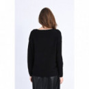 Jerséis y Sudaderas Jersey MOLLY BRACKEN de Manga Larga con Corazón Dorado