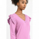 Jerséis y Sudaderas Jersey MOLLY BRACKEN de Manga Larga Detalle Volantes