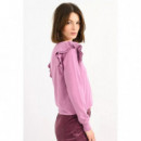 Jerséis y Sudaderas Jersey MOLLY BRACKEN de Manga Larga Detalle Volantes