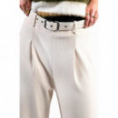 Pantalones Pantalón LILI SIDONIO Largo Tipo Cullote con Cinturón