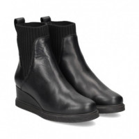 Botin Calcetin Cuna Piel Negro  UNISA - Guanxe Atlantic Marketplace