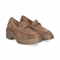 Mocasin Plat.eslabon ante Beige  UNISA - Guanxe Atlantic Marketplace