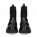 Botin Calcetin Mocasin Negro  EXE