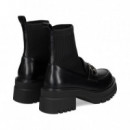 Botin Calcetin Mocasin Negro  EXE
