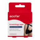 Acofarsport Kinesiolo Tape Negro 5MX5CM  ACOFARMA