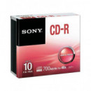 SONY Cd-r 700MB/MO 1X-48X Precio Individual con Cajita Plastica.