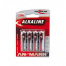 ANSMANN Pack 4 Piles Aa Alkaline 1.5V