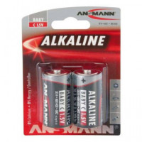 ANSMANN Pila LR14 C Alkalina 1.5V -  Baby Pack de 2