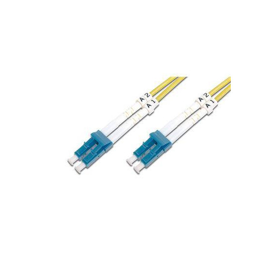 DIGITUS Cable Fibra Duplex Lc a Lc Sm 9/125UM Lszh OS2 1MTR Amarillo