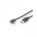 Cable de Datos Tipo-c Clavija 90 Grados a USB 1MTRS,3.1 10GB  LALO