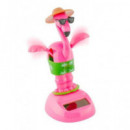 Figura Solar de Plastico Diseño Flamingo con Gafas  OUT OF THE BLUE