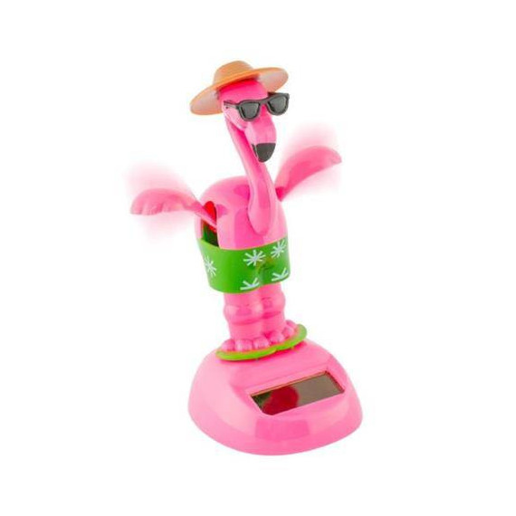 Figura Solar de Plastico Diseño Flamingo con Gafas  OUT OF THE BLUE