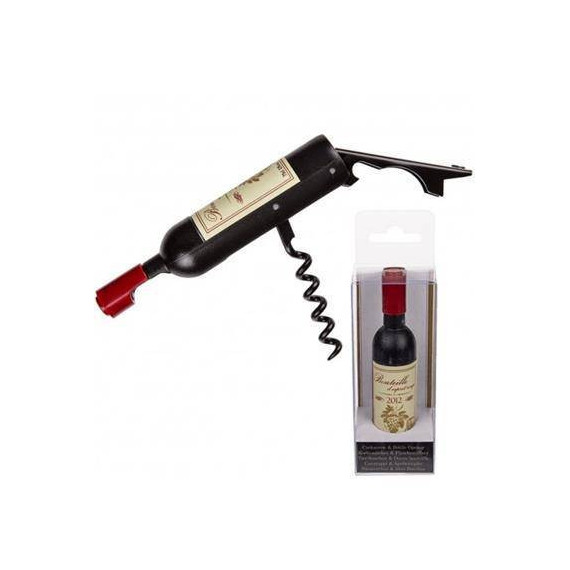 Sacacorchos y Abridor en Forma de Botella de Vino  OUT OF THE BLUE
