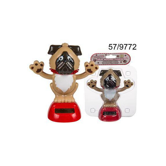 Figura Solar de Plastico Diseño Buldog  OUT OF THE BLUE