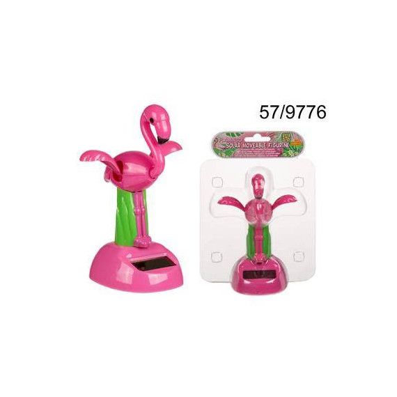 Figura Solar de Plastico Diseño Flamenco  OUT OF THE BLUE