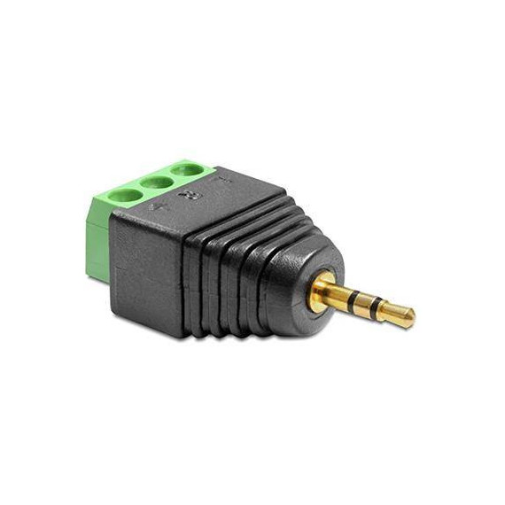 DELOCK Adaptador Jack Estereo 2.5MM a Terminal Bloque 3 Pines