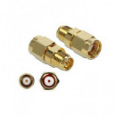 DELOCK Adaptador Rp-sma/m a Rp-sma/h 10GHZ Dorado 89977