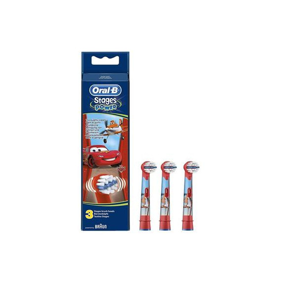 Braun ORAL-B Repuesto Cepillo Stages Power Infantil - Pack de 3/4