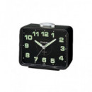 CASIO Reloj Despertador TQ-218-1DF Negro