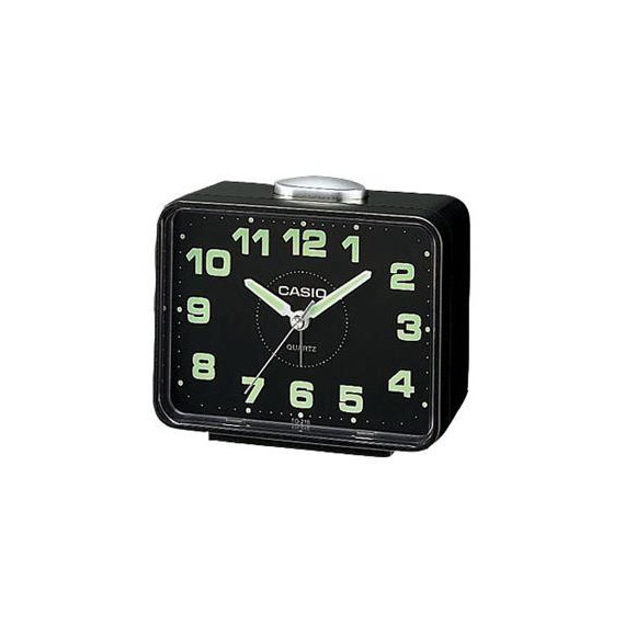 CASIO Reloj Despertador TQ-218-1DF Negro