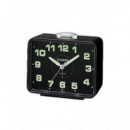 CASIO Reloj Despertador TQ-218-1DF Negro