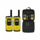 MOTOROLA Tlkr T92 H2O Pack de 2 Walkies 8 Canales, 121 Subtonos, 10KM, Waterproof