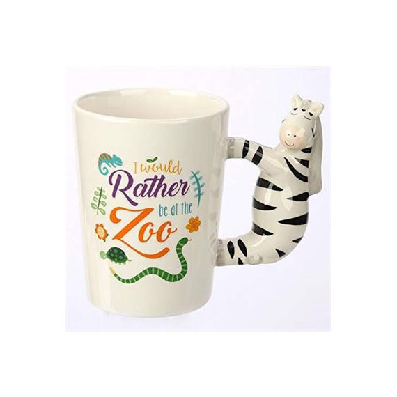 Puckator Taza Ceramica Diseño Asa en Forma Zebra  LALO