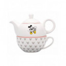 DISNEY Mickey Mouse 2 en 1 Tetera+ Taza TFOR1MM03