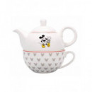 DISNEY Mickey Mouse 2 en 1 Tetera+ Taza TFOR1MM03
