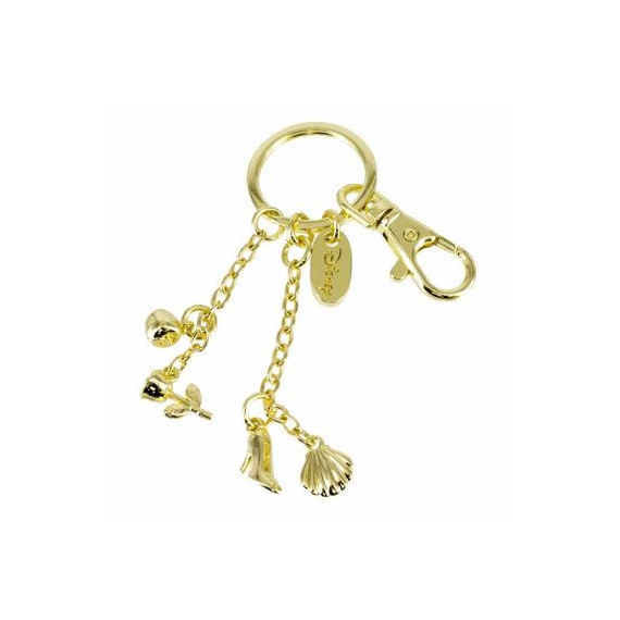 DISNEY Llavero Diseño Princesa Dorado