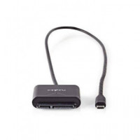NEDIS Conversor USB 3.0 Tipo-c a Sata para Disco Duro 2.5",3.5" USARPUC100BK