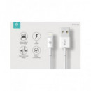 DEVIA Cargador 2.1A USB + Cable Mfi Lightning Blanco