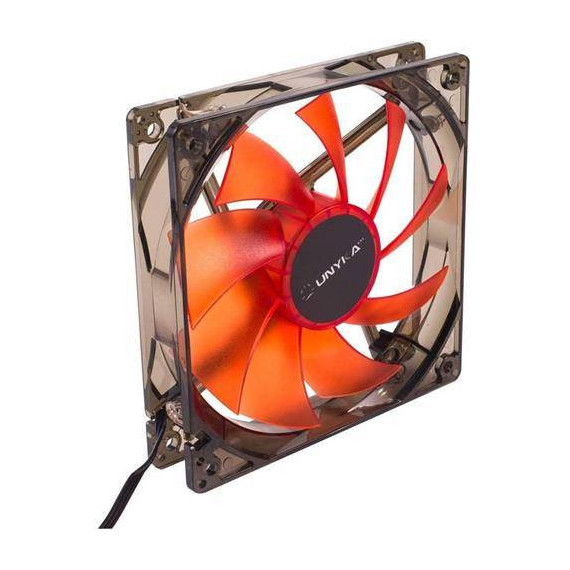Unyka 51792 Ventilador 12X12X2.5CMS 12V0.25AMP Rojo  LALO