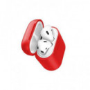 BASEUS Funda Apple Airpods Silicona con Cargador Inalambrico Roja